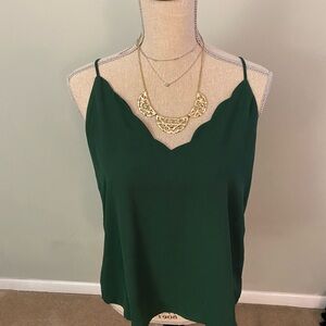 Hunter Green woman’s camisole blouse